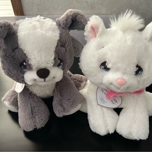NWT Precious Moments Plush Dog and Cat Set